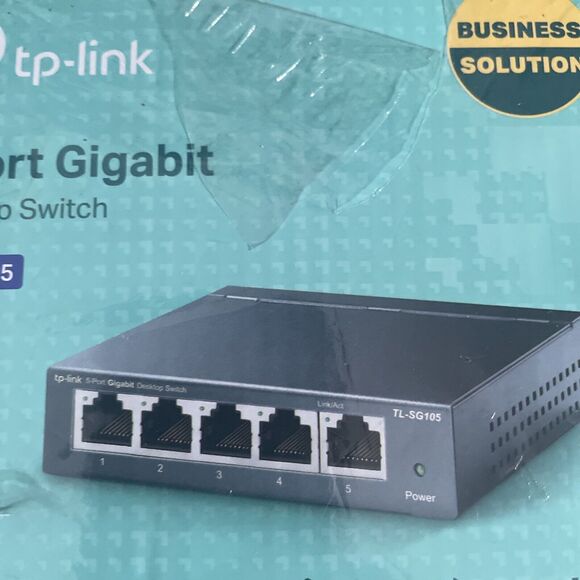 TP-Link TL-SG105 5-Port Gigabit Ethernet 1000Mbps Desktop Switch - NEW SEALED - Picture 3 of 9